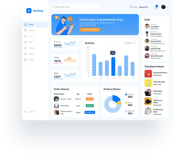 Custom Software Development Illustration