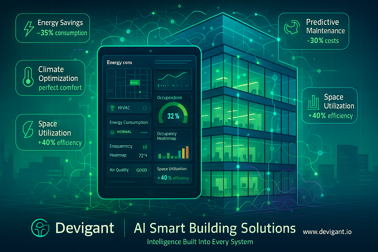 Smart Buildings Powered by AI and IoT